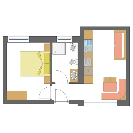 Apartments Gana La Villa  Kamer foto